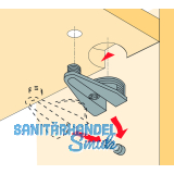 HETTICH VB 19/21 Exzenter-Verbindungsbeschlag, 19-20 mm Fachb, Bohr 30+10