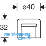 FSB Bodentrpuffer - 38 3880-01,  40 mm, Hhe 32 mm, Gummi schwarz