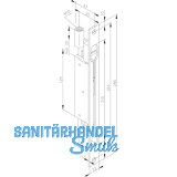 Doppeltrriegel Hub 20, 285 x 22 x 3 mm, Stahl verzinkt