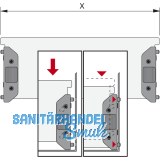 HETTICH SYSTEMA TOP 2000 Fachteiler, Format A5, Ma X 220 mm, Stahl Alu-Finish