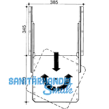 Vollauszug 1005 320x320 mm, Stahl silber RAL 9006
