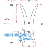 Fachbodenklemme, Bohr  5 mm, Kunststoff natur, VPE 1000 ST