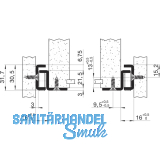FULTERER FR 206 Rollschubfhrung - Teilauszug, Lnge 1000 mm, KB verzinkt