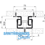 FULTERER FR 505 T Trblatt-Zeigewandauszug, Lnge 995 mm, KB schwarz