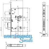 Mediator Schloss PZ 72, DM 65 mm, Stulp 20 x 235 mm (609-701PZ-----1)