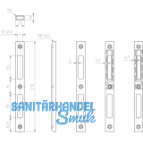 Schlieblech SB.VS.H.DS.35.55/55, 210 x 20 mm, Stahl dekorsilber