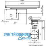 Gleitschiene BG ohne Feststellung fr TS 3000/5000 L, silber