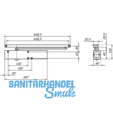 Gleitschiene ohne Feststellung, TS 3000/5000, silber