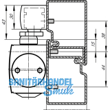 Gleitschiene ohne Feststellung, TS 3000/5000, wei RAL 9016