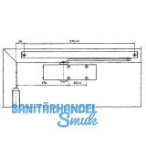 Gleitschiene TS 1500 G, ohne Feststellung, silber