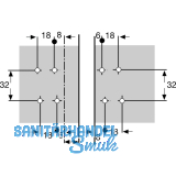 Aufschraub-Gelenkscharnier, Stahl verzinkt