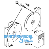 Gewichtsausgleichbeschlag Seilrolle, Kunststoff schwarz