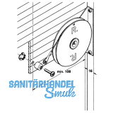 Gewichtsausgleichbeschlag Seilrolle, Kunststoff schwarz