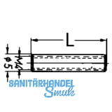 Gewindehlse, M4x25, Stahl verzinkt