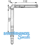 Eckwinkelgetriebe GEZE FZ 90 fr OL 90 N, rechts, Stahl verzinkt
