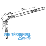Getriebe GEZE FZ 92 fr OL 90 N, 380 - 2000 mm, Stahl verzinkt