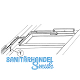 Pfosten-/Rahmenbertragung OL 90 N /95, Pfostenvorsprung -150 mm,silber eloxiert