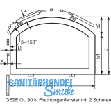 Flexibles Gestnge OL 90 N, 1250 mm, Aluminium wei RAL 9016