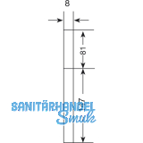 GRUNDMANN Wechselgarnitur WG 1700L PZ88 auf LS, Alu silber eloxiert