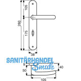 MARCHESI Haustrdrckergt. ELEGANT 22 - auf LS PZ88, Messing verchromt