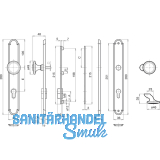 GRUNDMANN SH-Wechselgt. ALT-WIEN Knopf gerade, TS34-78, Mess. verchr.