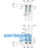 Miniroll 15/25 Beschlgegrt. Laufwerk mit Kugellager, 2 trig,Kunststoff