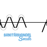 Scharnier HAWACenterfold/Variofold 80/H, m. Schwerlastlagern, Edelstahl