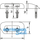 Schildkrtenfhrung HELM 418, Kunststoff PA 6, glasfaserverstrkt