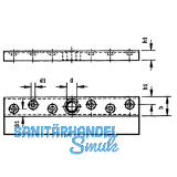 Anschraubflansche HELM 393, Stahl gelb passiviert