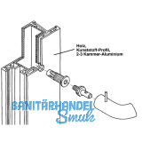 HEWI Befestigungszubehr BA 5.2 gerade - TS 40 - 50mm, Stahl verz.