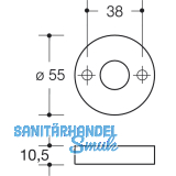 HEWI Drckergt. 111.23 R - auf Ros. WC, TS38 - 48, lichtgrau