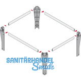 HETTICH SYSTEMA TOP 2000 Hngerahmen, EB 392 mm, ET 530 mm, Alu- Finish