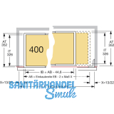HETTICH SYSTEMA TOP 2000 Hngeregistratur-Rahmen, Auenbreite 368-540 mm, Alu-F.