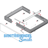 HETTICH SYSTEMA TOP 2000 Hngeregistratur-Rahmen,Auenbreite 1032-1204mm, schw.