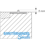 HAUTAU ATRIUM HS 300 Laufschiene Nr. 27 Holz, H=5mm, L=6500 mm, silber eloxiert