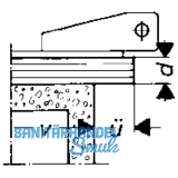Stangenfhrung HAUTAU FL 190 Nr.1 f. Gelenkbertragung,Stahl verzinkt (OL 35922)