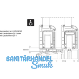 HAUTAU ATRIUM HS 300 Laufschiene Nr. 24 TT2, H=5 mm, L=6500 mm, silber eloxiert