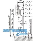 Beschlgegarnitur HELM 28 1/2 1-flgelig 1500 mm