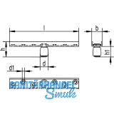 Fhrungsrolle HELM 449 F, Stahl gelb passiviert