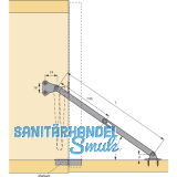 HETTICH Klappenhalter KH, Lnge 250 mm, Stahl vernickelt