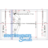PEKA HB 500 Hochliftbeschlag, KB 600-900, Flgelgewicht bis 5KG, silberfarbig