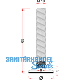 Hhenverstellschr. mit angefrsten 4-Kant, 40, M10x60, Edelstahl geb./FE verzi.