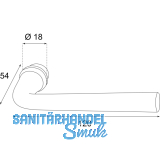 HRTNAGL Drckerlochteil SLL - Ansatz 18 mm, verzinkt schwarz passiviert