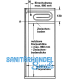 Standard Rollladenmatte, Breite 900 mm, Lnge 2400 mm, Euro Ahorn roh
