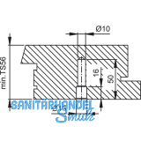 HOPPE Befestigungszubehr Nr.2 - einseitig, BS - 201/B, Stahl verz.