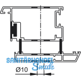 HOPPE Befestigungszubehr paarweise, BS - 501/B, TS 37 - 47mm, Stahl verz.
