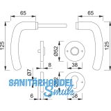 HOPPE Drcker DENVER auf Drckerrosette BB, Edelstahl