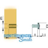 TD2 Transchlagdmpfer zum Einbohren 8,8 x 2,5, Bohrma 5x9,weich,transp.