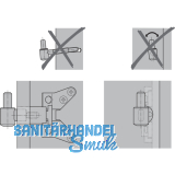 Einbohrband-Oberteil m. Zylinderkopf,  16 mm, f. Holz. Stahl vernickelt