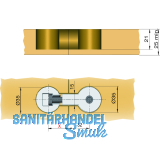 Arbeitsplattenverbinder Quick, Gegenstck zu Verbinder, Kunststoff weigrau